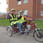 Röd parcykel